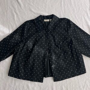 Studio Works Black Polka Dot Jacket